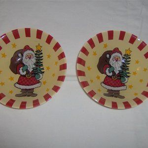 Vintage Arcoroc France Christmas Cereal Soup Bowls
